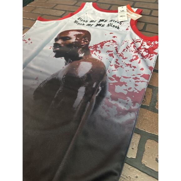 DMX -White Flesh of My Flesh Headgear Classics Basketball Jersey~Never Worn~L XL - Picture 3 of 9